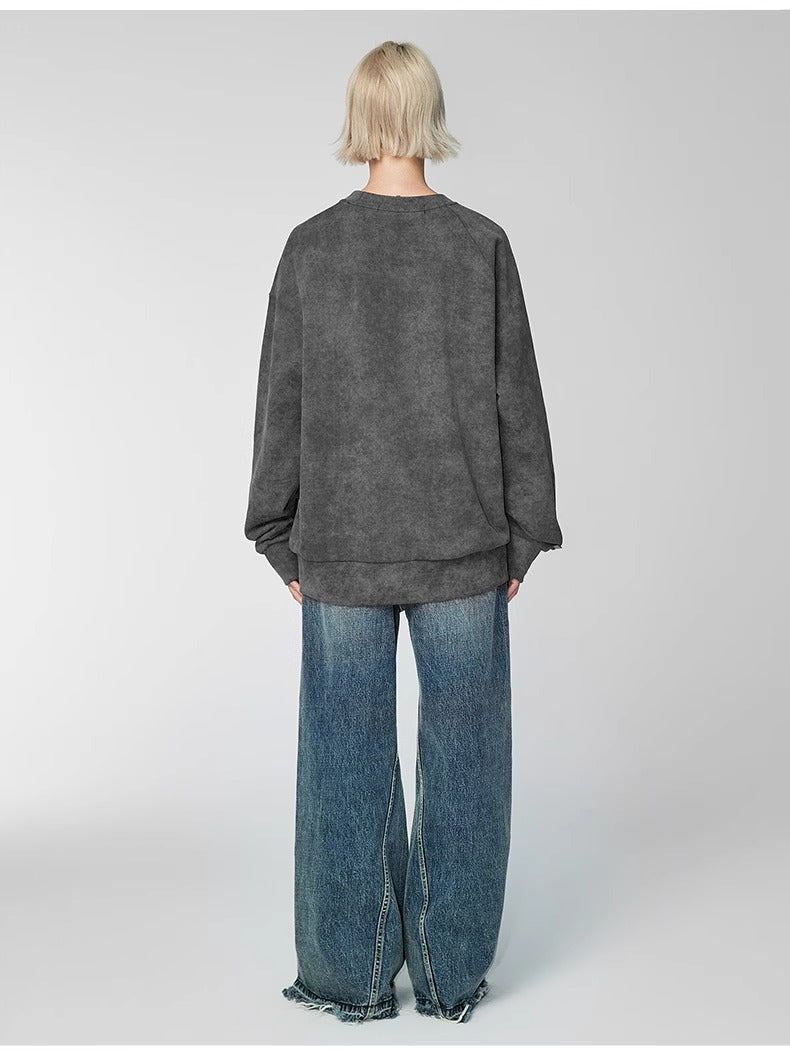 Asymmetric sleeve - Sweatshirt - Grey - MAISON MISFIT