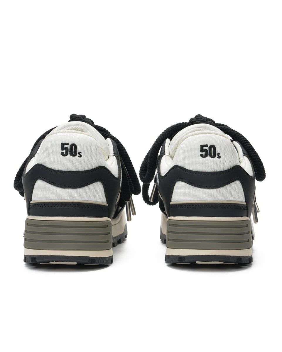 1950 - Skate-Style Sneaker - Cream White or Black