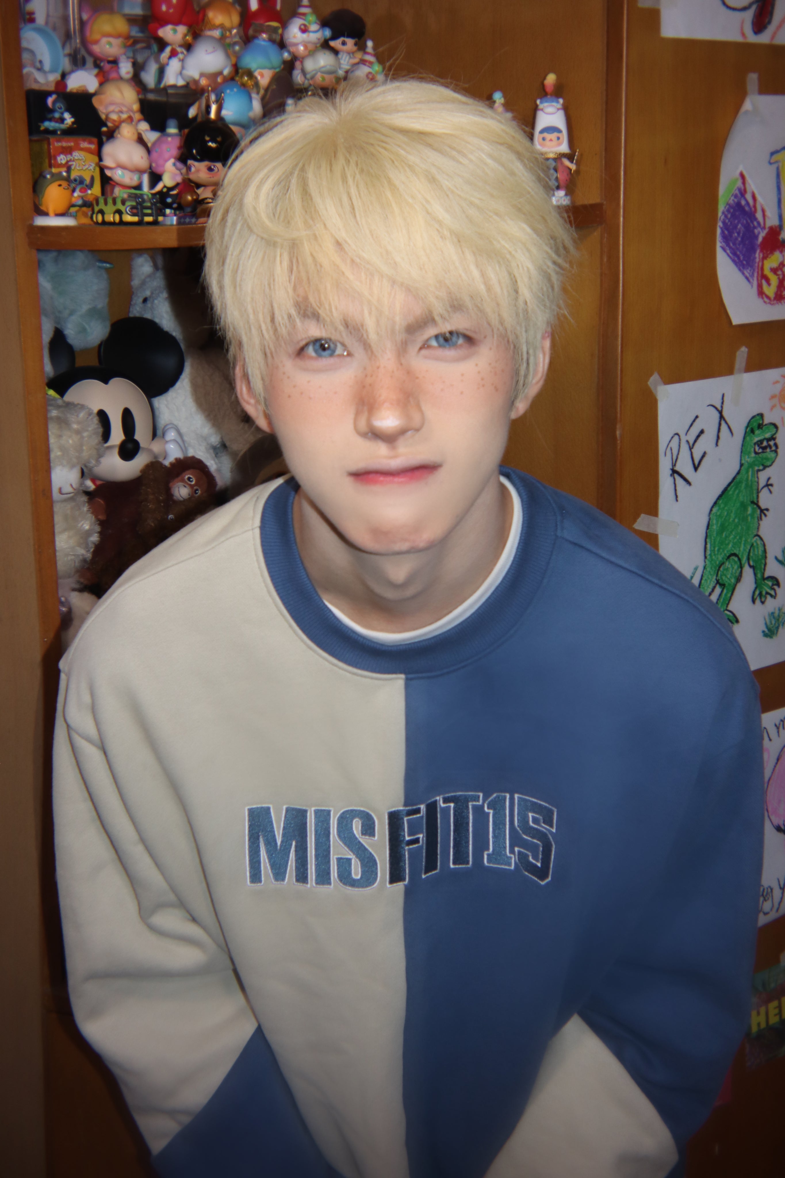 Split - Sweatshirt - Brown/Blue & Grey/Black