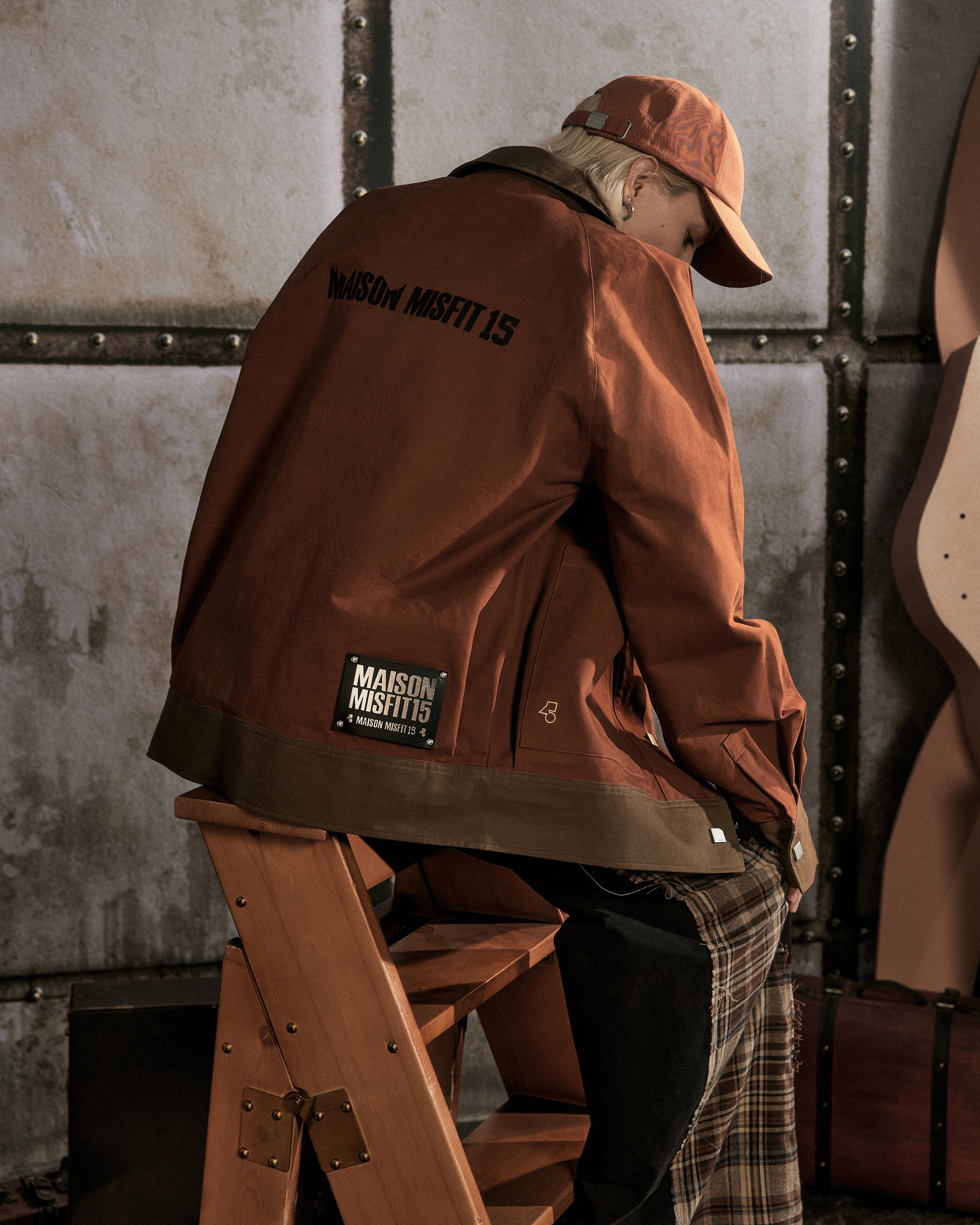 Smart Contrast Color - Jacket - Terracotta/Brown - MAISON MISFIT