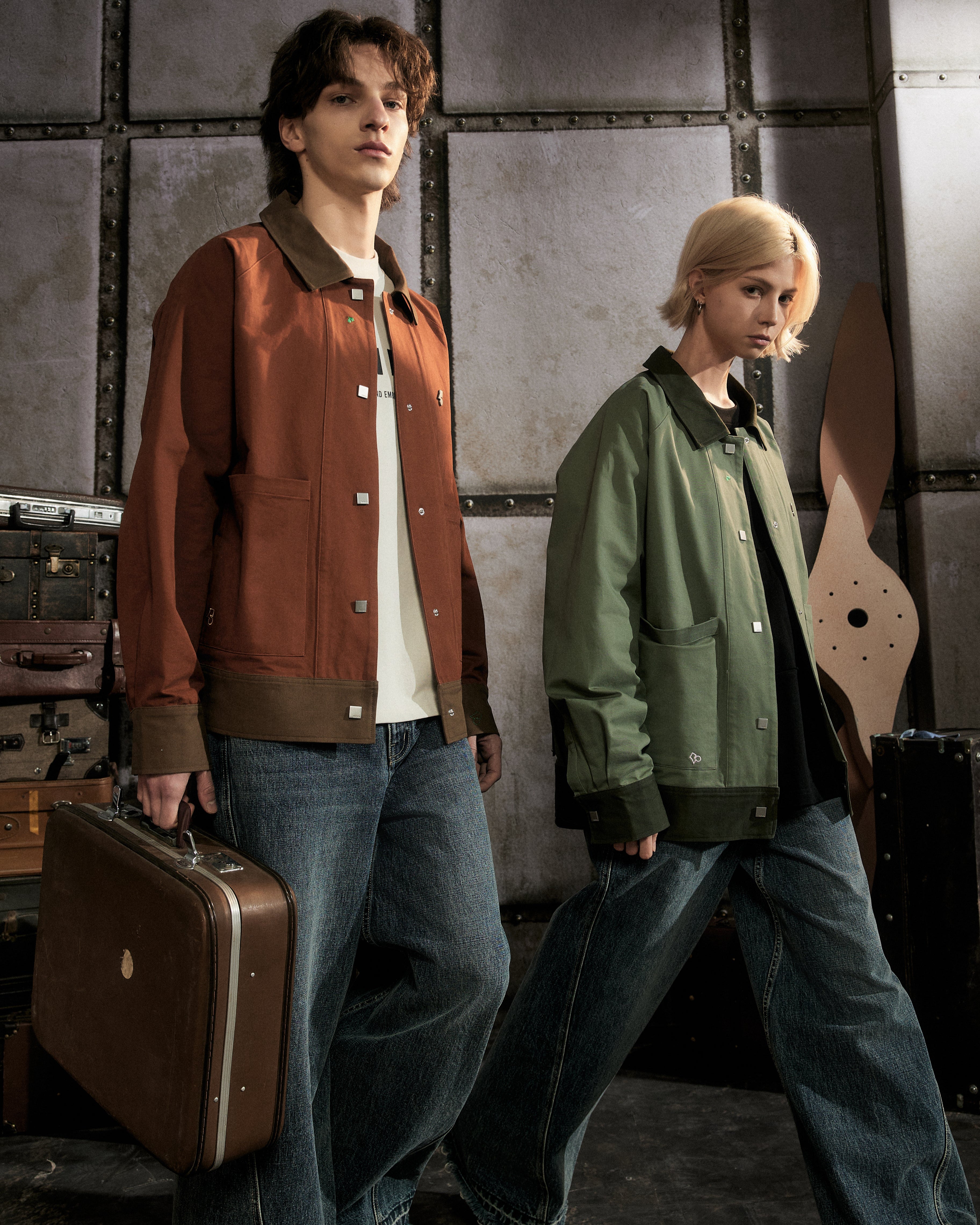 Smart Contrast Color - Jacket - Terracotta/Brown - MAISON MISFIT