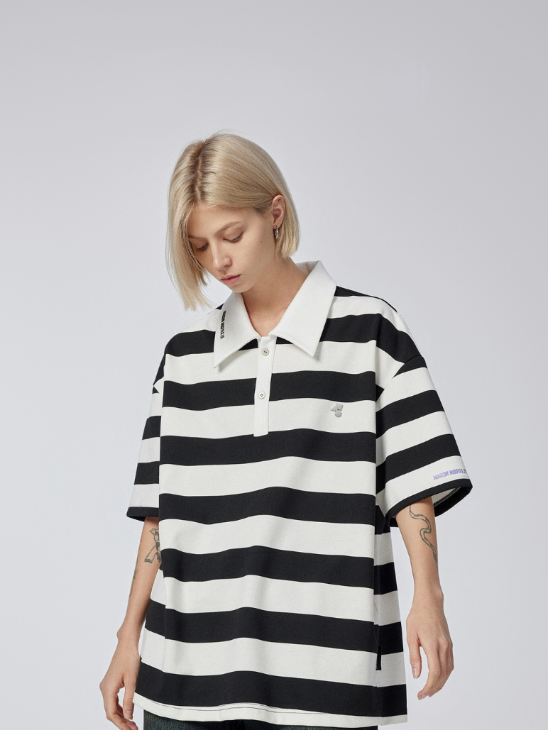 Day and night - POLO - Black/White - MAISON MISFIT