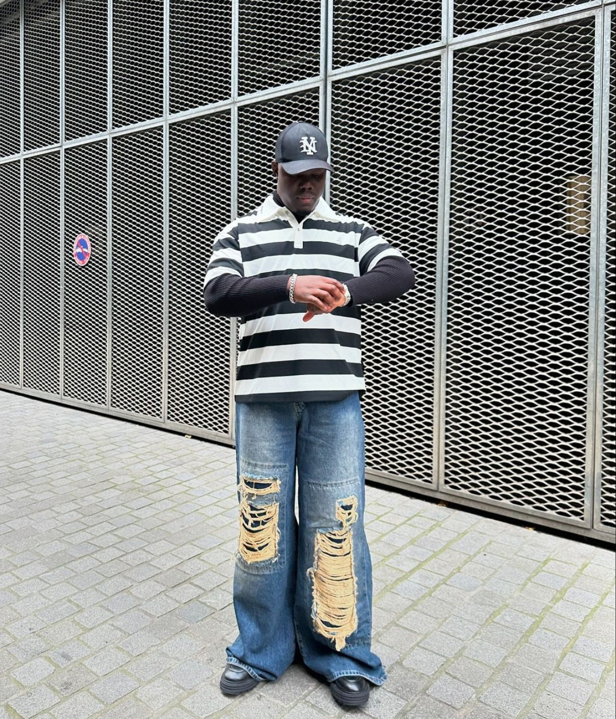 Day and night - POLO - Black/White - MAISON MISFIT