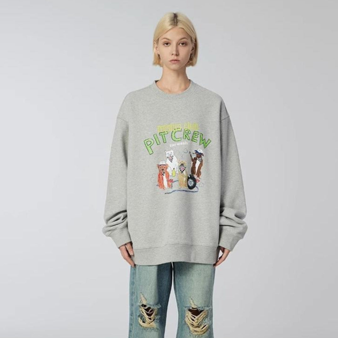 Dogo - Sweatshirt - Grey - MAISON MISFIT