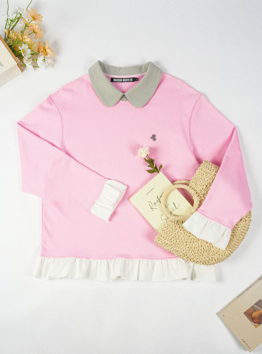 Belonging - Sweatshirt - Pink - MAISON MISFIT