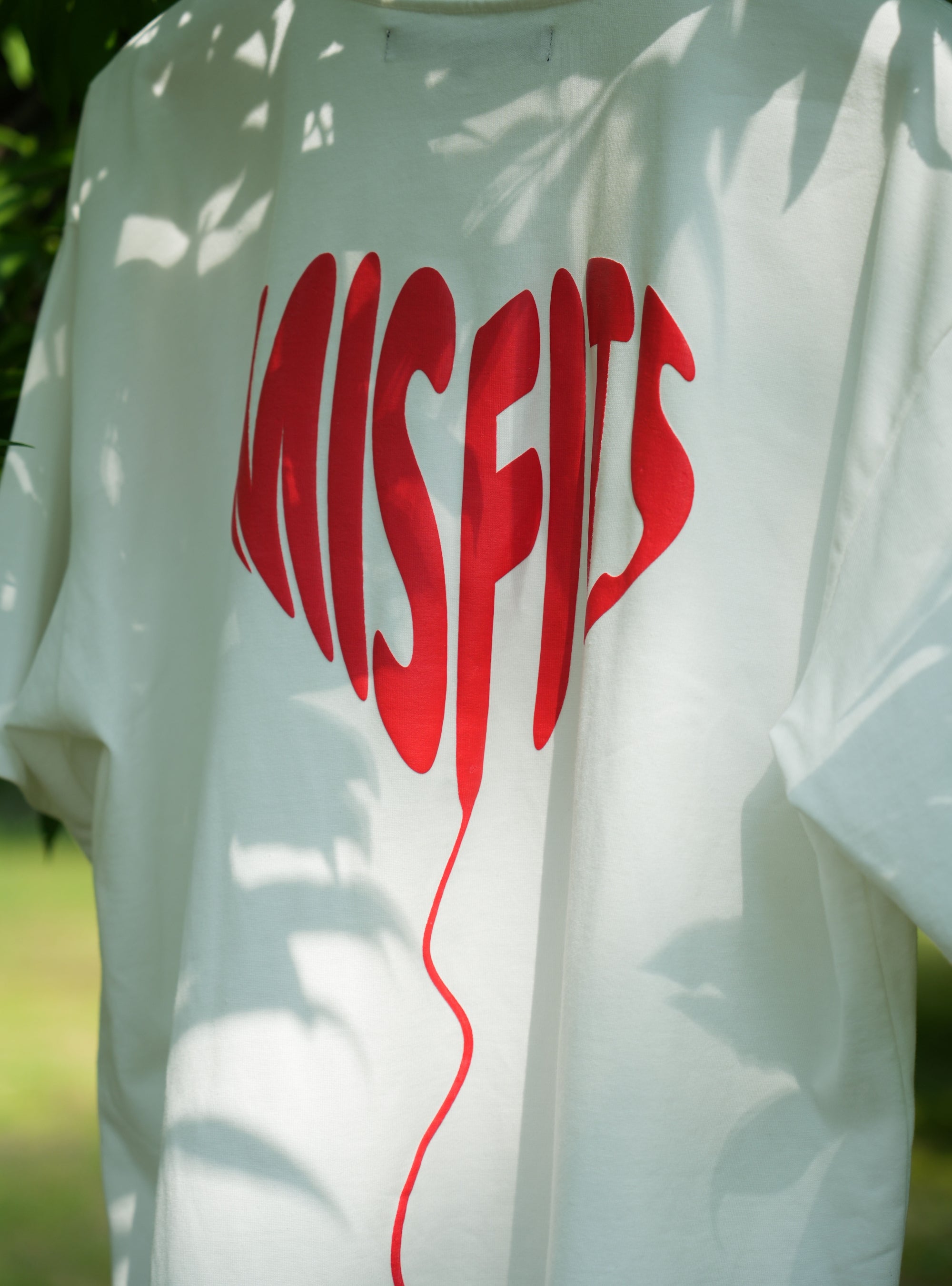 Love Balloon – Heavyweight Oversized Unisex Tee – White / Black