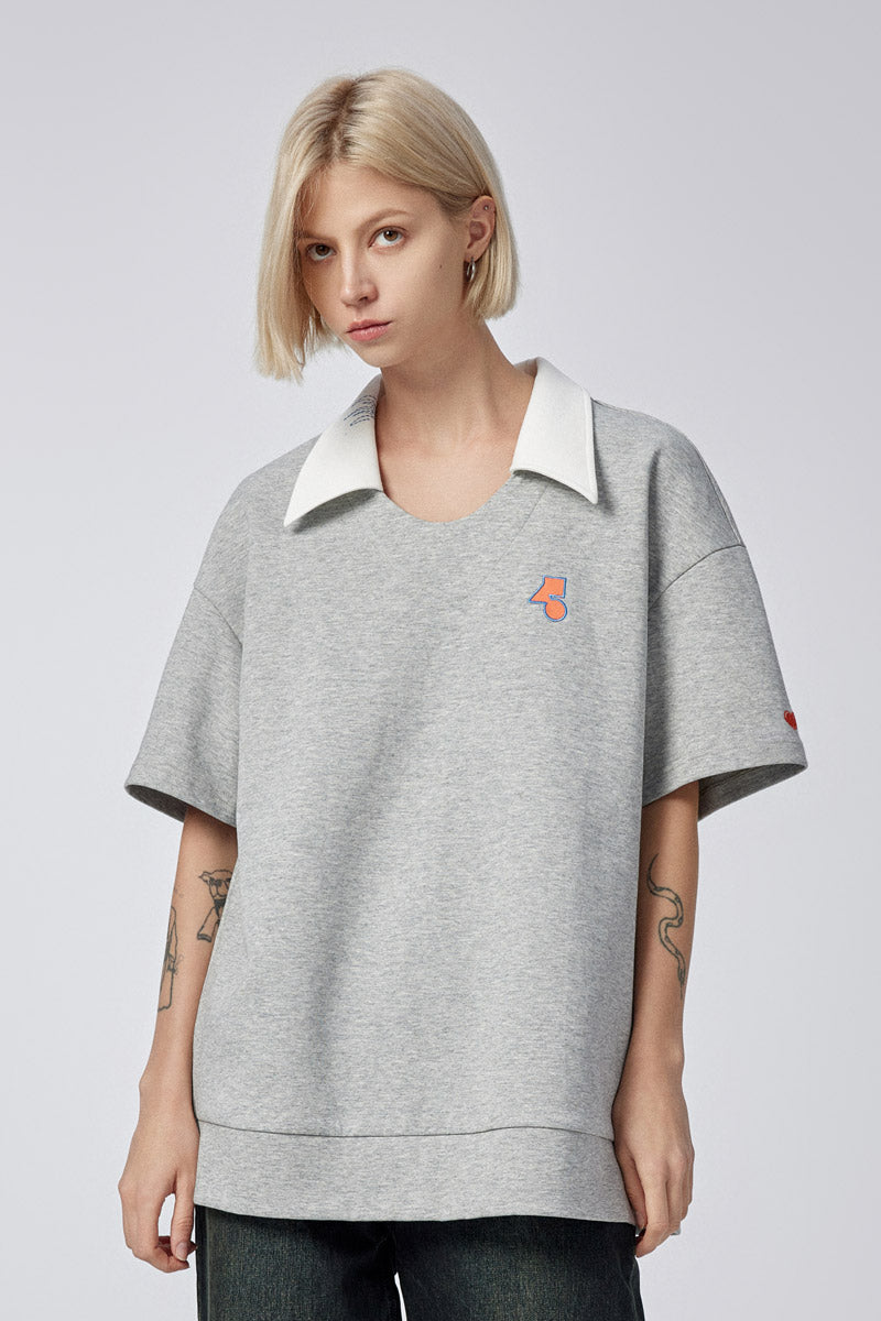 Non-Physical Hug - POLO - Grey - MAISON MISFIT