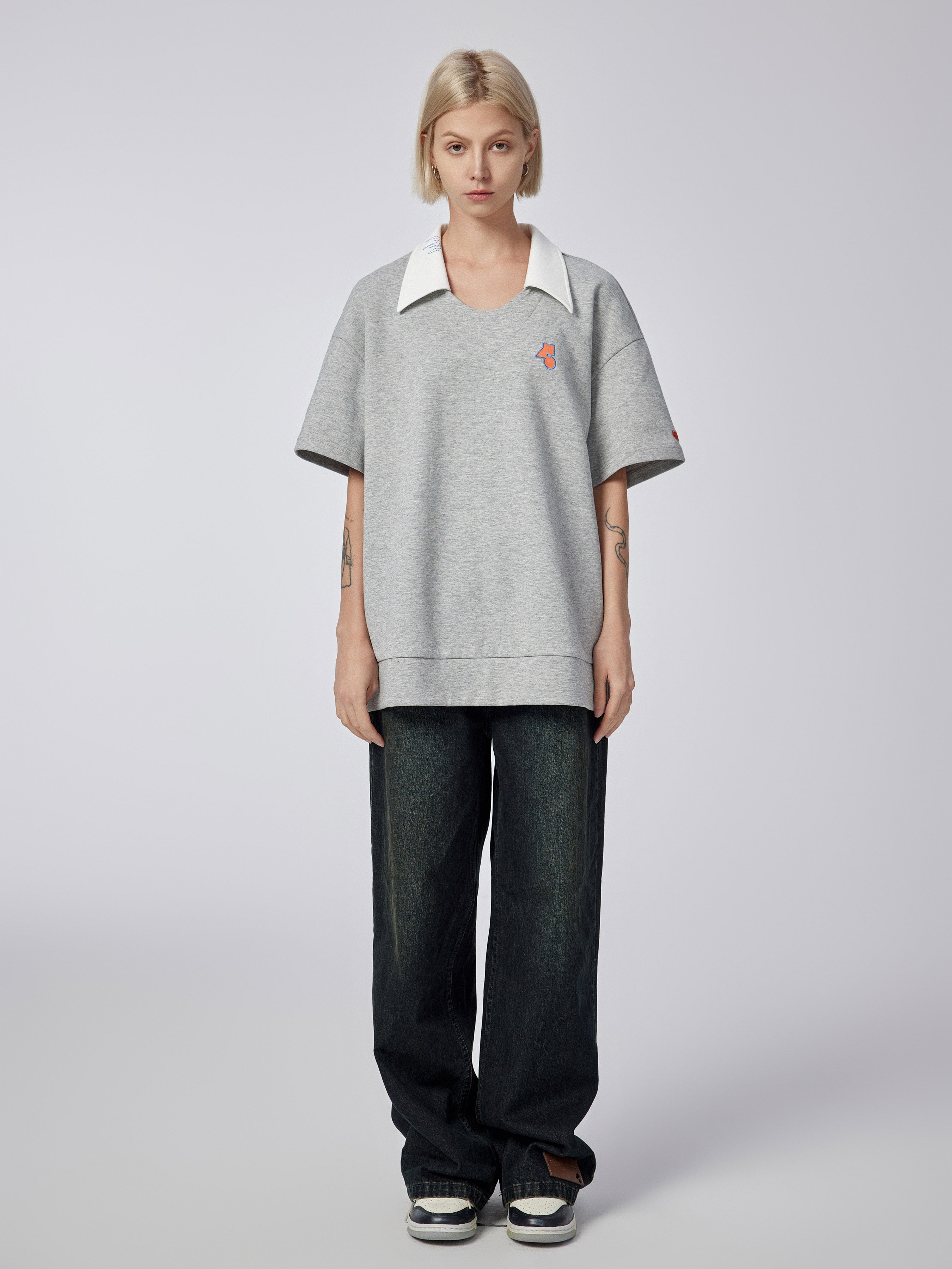 Non-Physical Hug - POLO - Grey - MAISON MISFIT