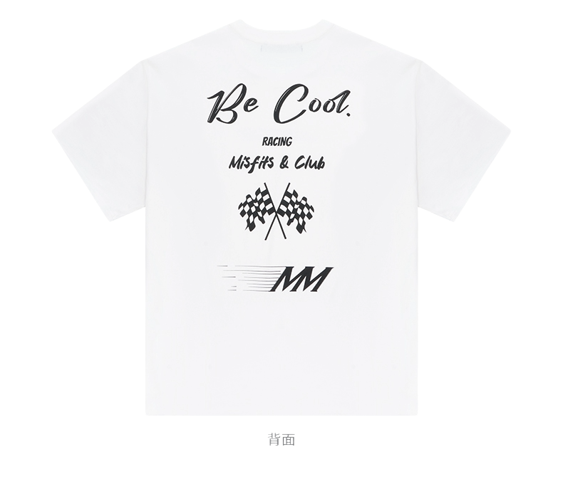 Racing - Heavyweight Oversized Tee - White