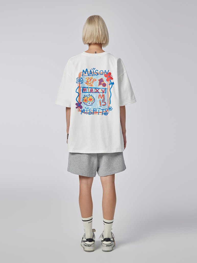 Graffiti - T-shirt - Black or white