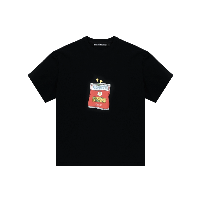 Snacks - T-shirt - Black