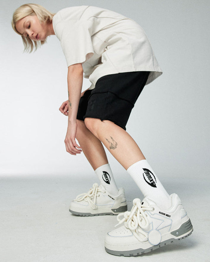 1950 - Skate-Style Sneaker - Cream White or Black