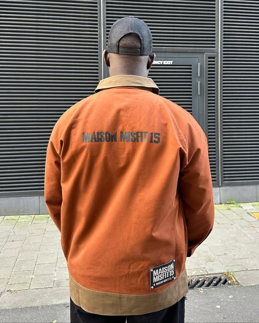 Smart Contrast Color - Oversized Layer Jacket - Terracotta, Green or Khaki