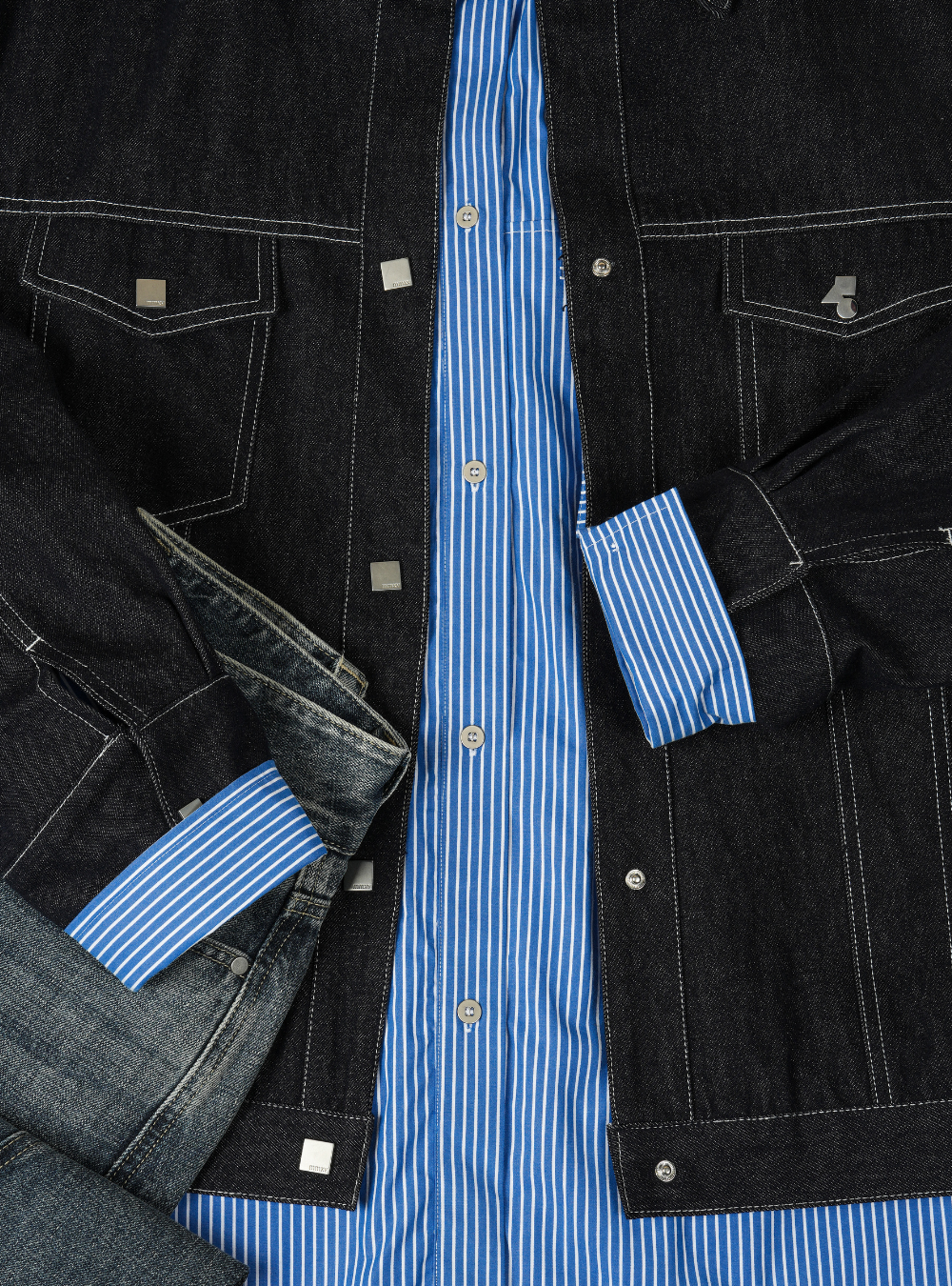 Denim has Culture - Denim Jacket - Black/Navy