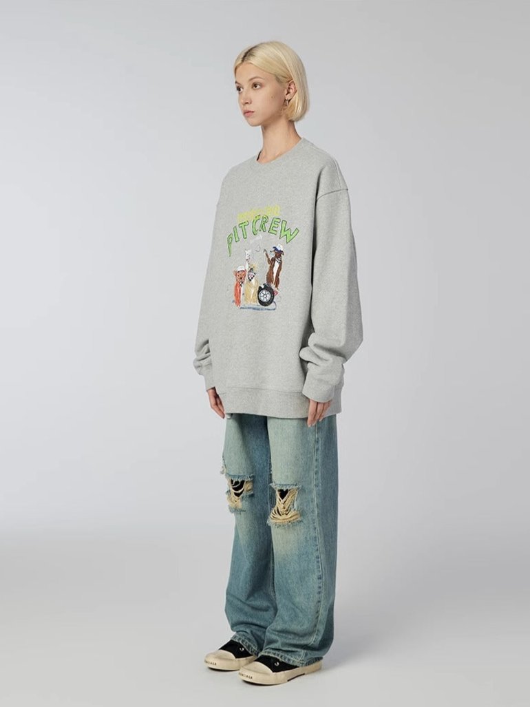 Dogo - Sweatshirt - Grey - MAISON MISFIT