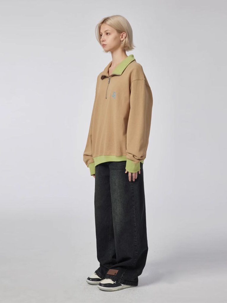 Fragmented Tissue - Sweatshirt - Khaki/Green - MAISON MISFIT