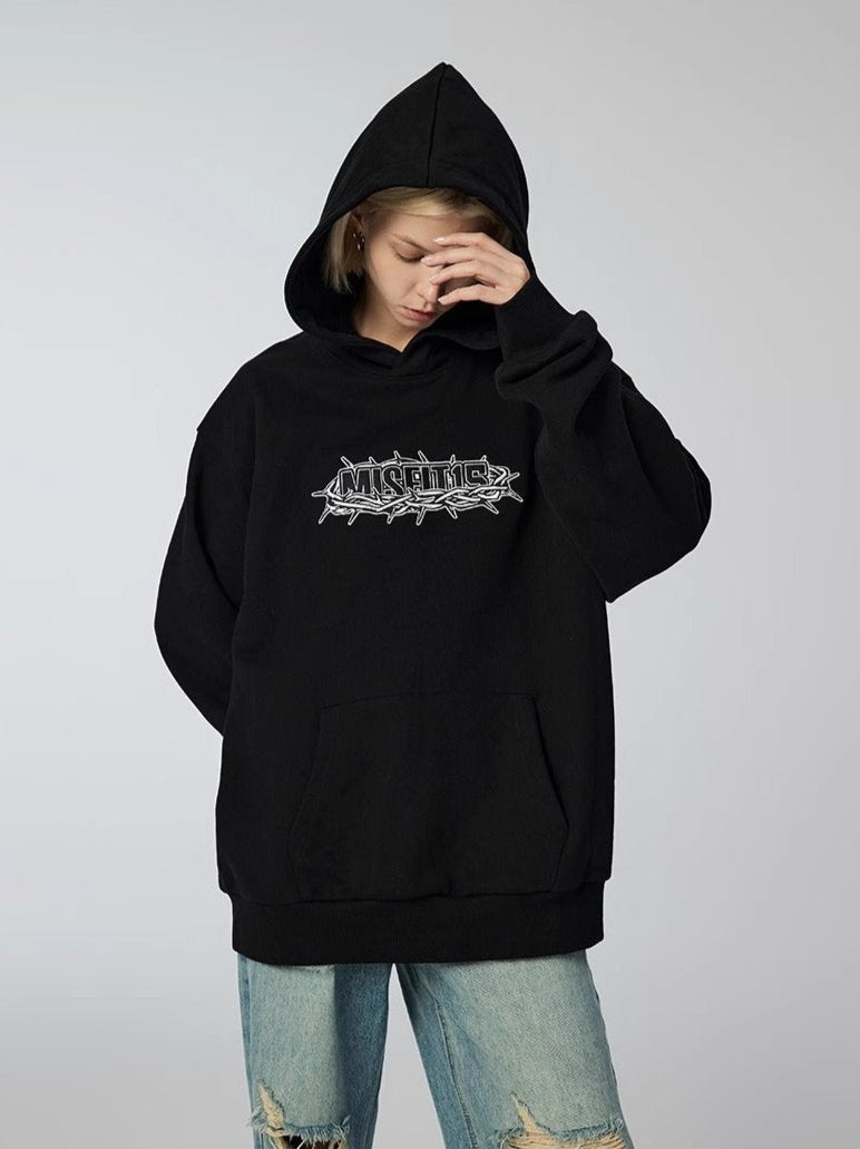 Crown of Thorns - Hoodie - Black - MAISON MISFIT