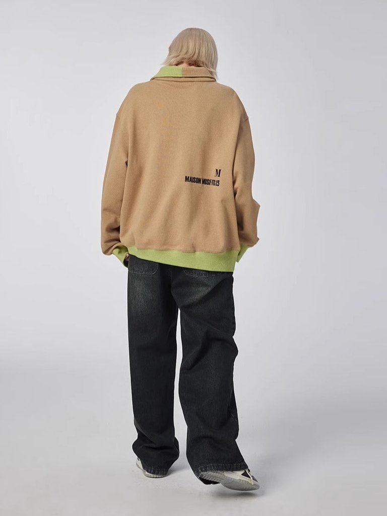 Fragmented Tissue - Sweatshirt - Khaki/Green - MAISON MISFIT