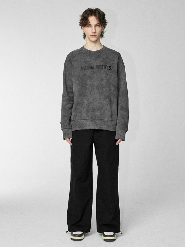 Asymmetric sleeve - Sweatshirt - Grey - MAISON MISFIT