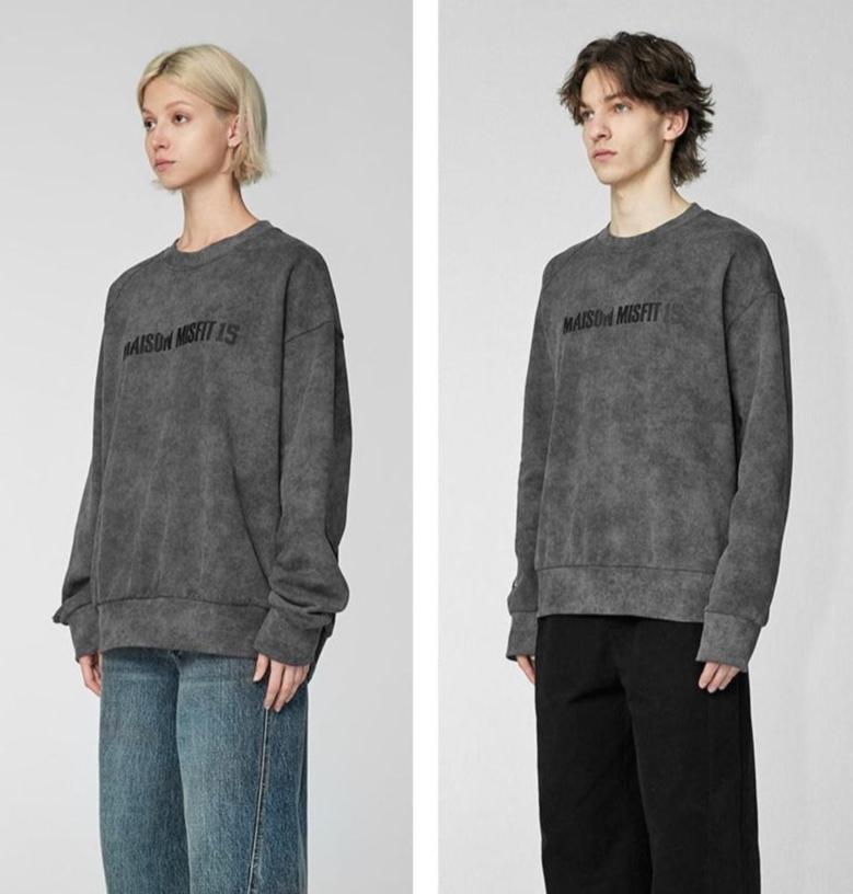 Asymmetric sleeve - Sweatshirt - Grey - MAISON MISFIT