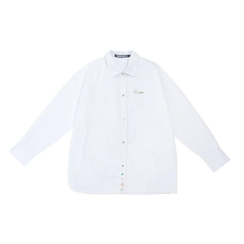 Stich Casual top - Jacket - White - MAISON MISFIT