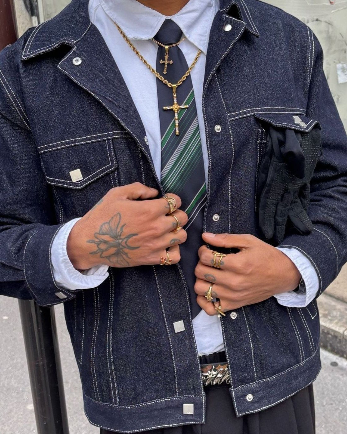 Denim has Culture - Denim Jacket - Black/Navy