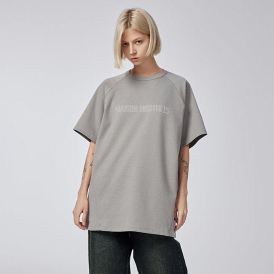 Asymmetric - T-shirt - Grey - MAISON MISFIT