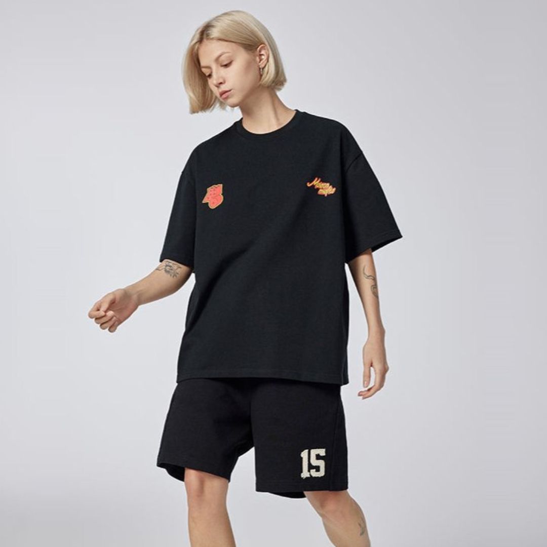 Building Blocks - T-shirt - Black - MAISON MISFIT