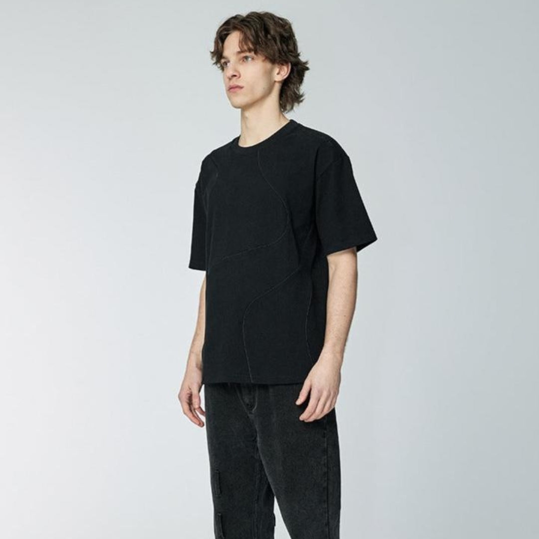 Chuanmai - T-shirt - Black - MAISON MISFIT