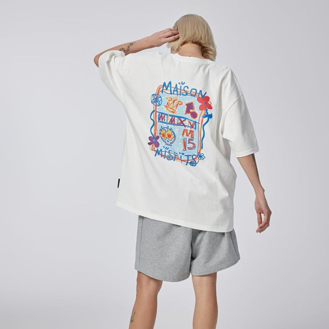 Graffiti - T-shirt - Black or white