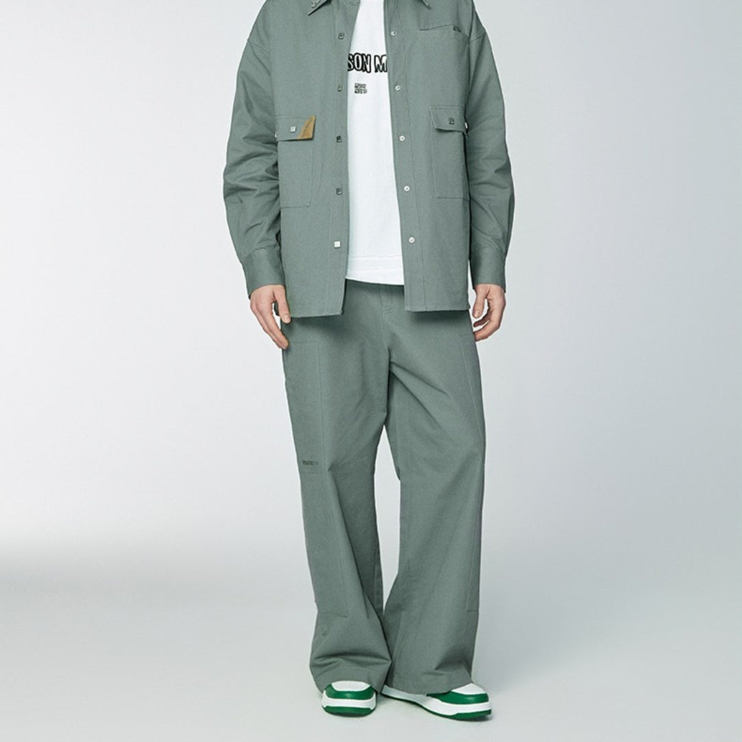 Ideal Pocket - Casual Pants - Green - MAISON MISFIT