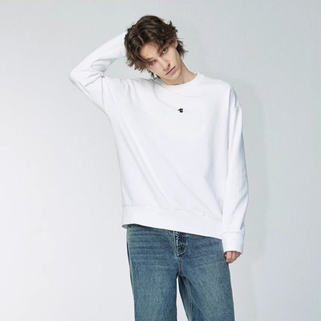 Rigid basic - Sweatshirt - White - MAISON MISFIT