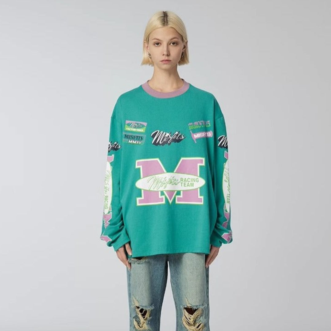 Speed Party - Long-sleeve - Green - MAISON MISFIT