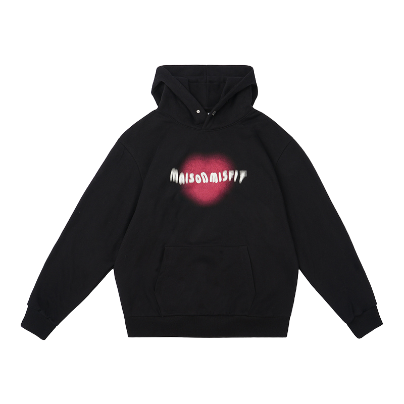 Heart - Hoodie - Black