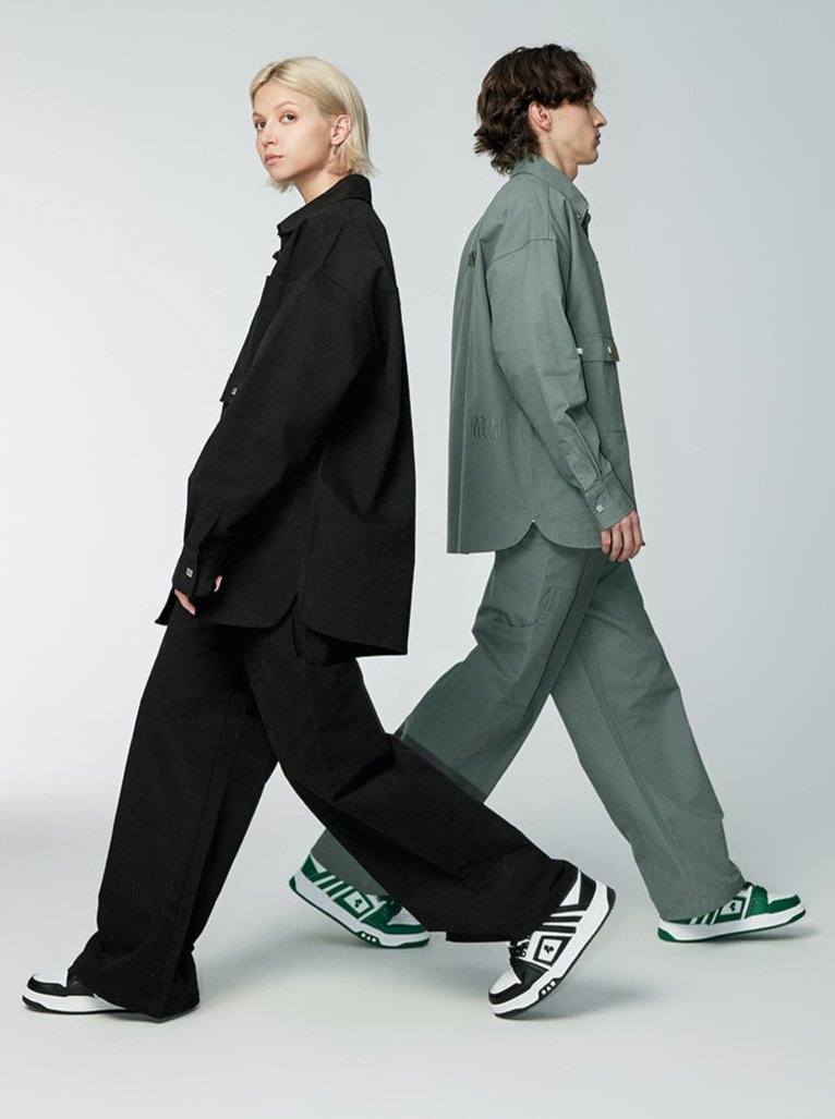 Ideal Pocket - Casual Pants - Green & Black