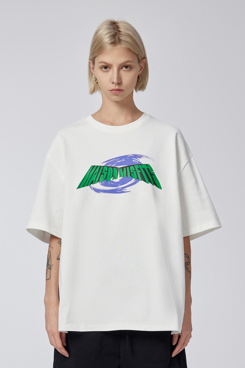 Storm - T-shirt - White - MAISON MISFIT