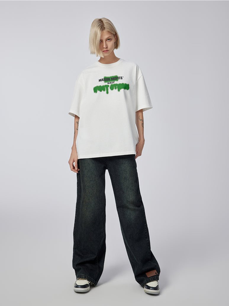 Contrast - T-shirt - White - MAISON MISFIT