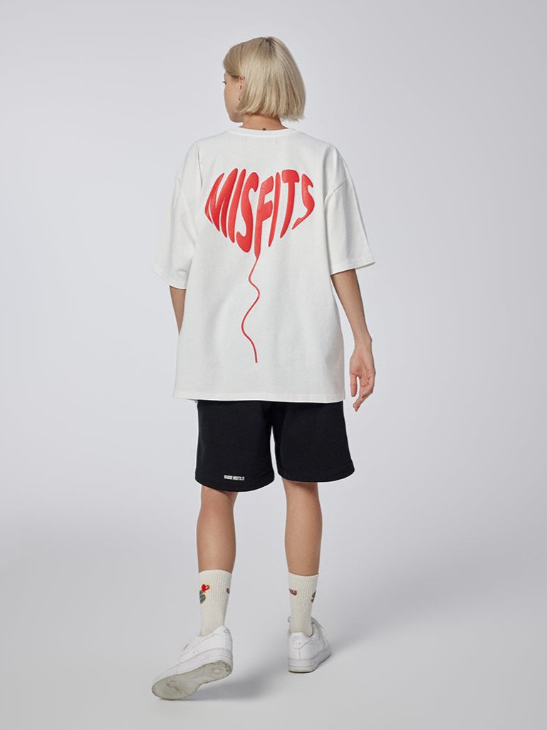 Love Balloon - T-shirt - White - MAISON MISFIT