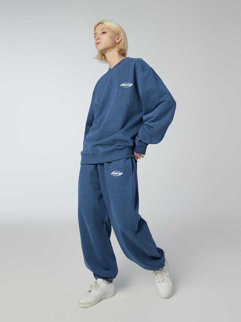 Hurricane Eye - Sweatpants - Blue - MAISON MISFIT