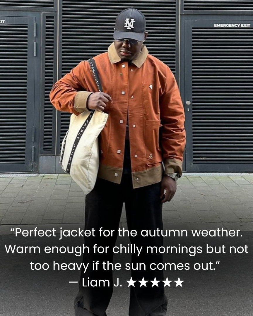 Smart Contrast Color - Oversized Layer Jacket - Terracotta, Green or Khaki