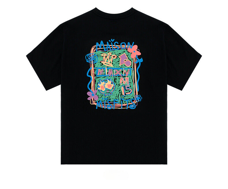 Graffiti - T-shirt - Black - MAISON MISFIT